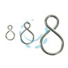 GANCI AD "S" IN ACCIAIO NICHELATO - ø mm.1.8x17x26