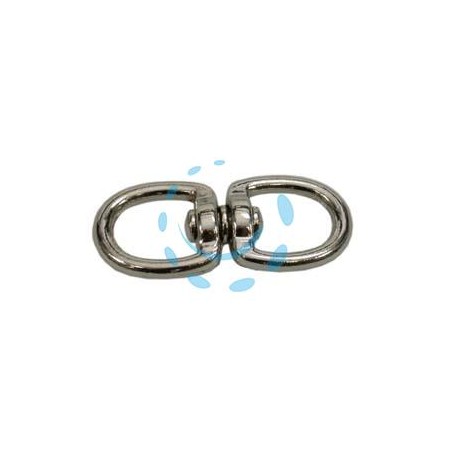 GIVOLARI AD ANELLO DOPPIO OCCHIO IN ACCIAIO CROMATO - mm.55 5/8"