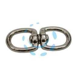 GIVOLARI AD ANELLO DOPPIO OCCHIO IN ACCIAIO CROMATO - mm.65 3/4"