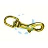 MOSCHETTONI REDINE LUNGO CON GIRELLO IN OTTONE LUCIDO - mm.68 con asola da mm.12