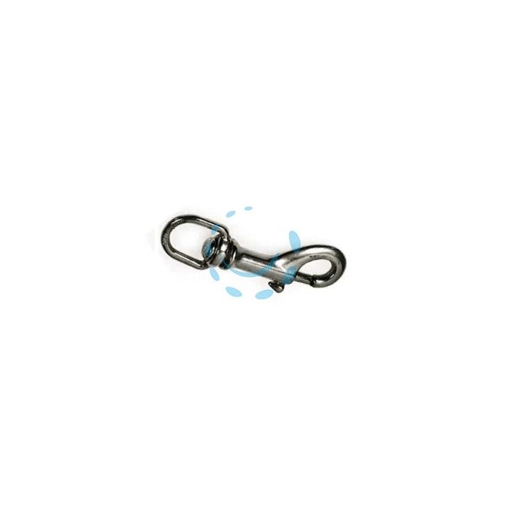 MOSCHETTONI REDINE LUNGO CON GIRELLO IN OTTONE NICHELATO - mm.77 con asola da mm.12