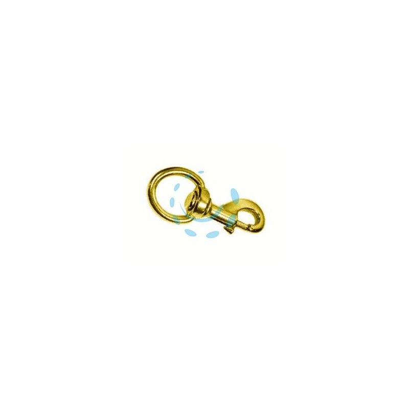 MOSCHETTONI REDINE CON GIRELLO IN OTTONE LUCIDO - mm.82 con asola da mm.21