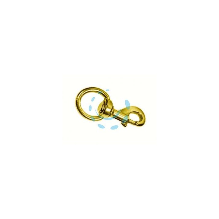 MOSCHETTONI REDINE CON GIRELLO IN OTTONE LUCIDO - mm.82 con asola da mm.21