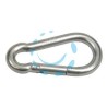 MOSCHETTONI DA POMPIERE IN ACCIAIO INOX - mm.40x4
