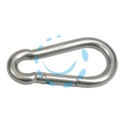 MOSCHETTONI DA POMPIERE IN ACCIAIO INOX - mm.80x8