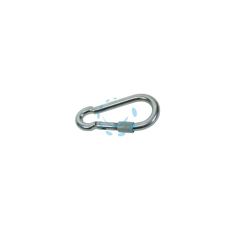 MOSCHETTONI CON CHIUSURA A GHIERA IN ACCIAIO NICHELATO - ø mm. 8x80