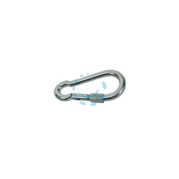 MOSCHETTONI CON CHIUSURA A GHIERA IN ACCIAIO NICHELATO - ø mm. 10x100