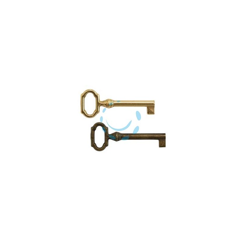 CHIAVI PER MOBILI MOD.33727 IN OTTONE - mm.27x69 lunghezza gambo mm.42 ottone lucido