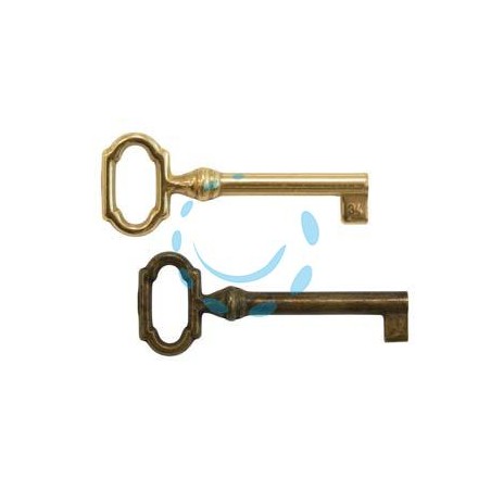 CHIAVI PER MOBILI MOD.33727 IN OTTONE - mm.27x69 lunghezza gambo mm.42 ottone antico