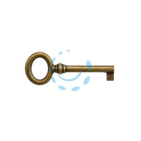 CHIAVI PER MOBILI MOD.33728 IN OTTONE FLORENCE - mm.29x69 lunghezza gambo mm.34 