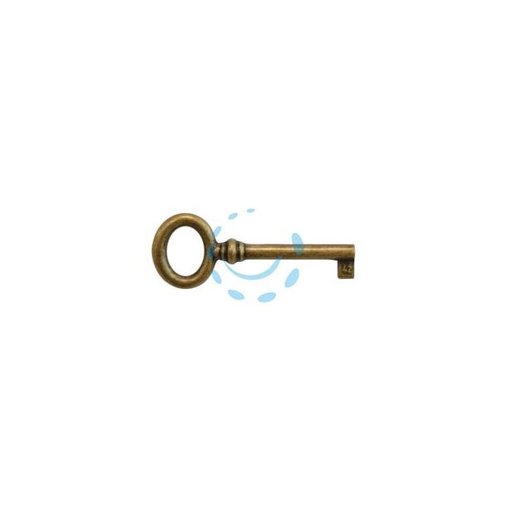 CHIAVI PER MOBILI MOD.33728 IN OTTONE FLORENCE - mm.29x77 lunghezza gambo mm.42 