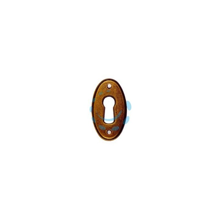 BOCCHETTE PER MOBILI OVALI MOD.30625 IN OTTONE ANTICATO - mm.22x38h.