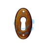 BOCCHETTE PER MOBILI OVALI MOD.30625 IN OTTONE ANTICATO - mm.22x38h.