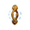 BOCCHETTE PER MOBILI SAGOMATE MOD.30623 IN OTTONE ANTICATO - mm.17x52h.