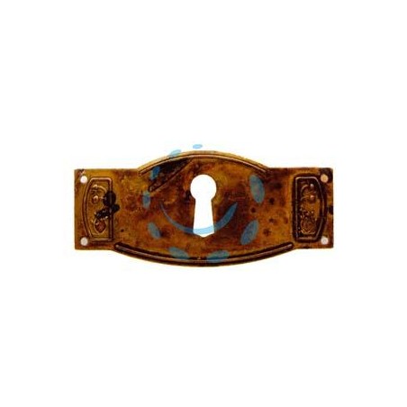 BOCCHETTE PER MOBILI SAGOMATE MOD.30698 IN OTTONE ANTICATO - mm.60x28h.