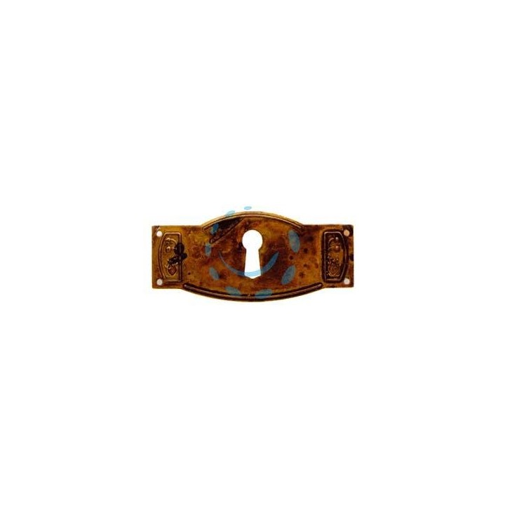 BOCCHETTE PER MOBILI SAGOMATE MOD.30698 IN OTTONE ANTICATO - mm.60x28h.