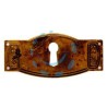 BOCCHETTE PER MOBILI SAGOMATE MOD.30698 IN OTTONE ANTICATO - mm.80x35h.