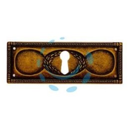 BOCCHETTE RETTANGOLARI ORIZZONTALI MOD.30705 IN ZAMA ANTICATA - mm.108x39h.