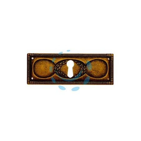 BOCCHETTE RETTANGOLARI ORIZZONTALI MOD.30705 IN ZAMA ANTICATA - mm.108x39h.