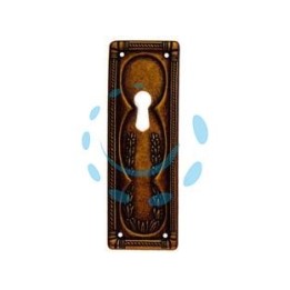 BOCCHETTE PER MOBILI RETTANG. VERTICALI MOD.30705 IN ZAMA ANTICATA - mm.33x97h.