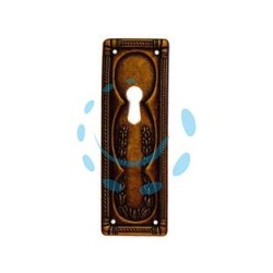 BOCCHETTE PER MOBILI RETTANG. VERTICALI MOD.30705 IN ZAMA ANTICATA - mm.33x97h.