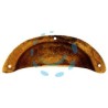 MANIGLIE PER MOBILI A CONCHIGLIA MOD.15122 IN OTTONE ANTICATO - mm.77x31h.