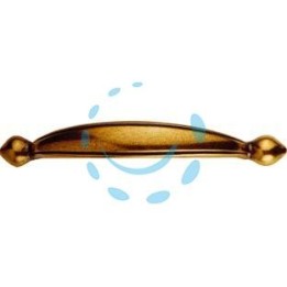 MANIGLIE PER MOBILI FISSE MOD.15114 IN ZAMA ANTICATA - mm. 99x14h. - interfori mm.64
