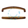 MANIGLIE PER MOBILI FISSE MOD.15130 IN ZAMA FLORENCE - mm.138x14h. - interfori mm.128