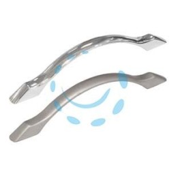 MANIGLIE PER MOBILI FISSE MOD.UR28 IN ZAMA - interfori mm.96 cromo opaco