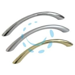 MANIGLIE PER MOBILI FISSE MOD.UP82 IN ZAMA - interfori mm.96 cromo lucido