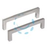 MANIGLIE PER MOBILI FISSE MOD.UN34 IN ZAMA - interfori mm.96 cromo opaco