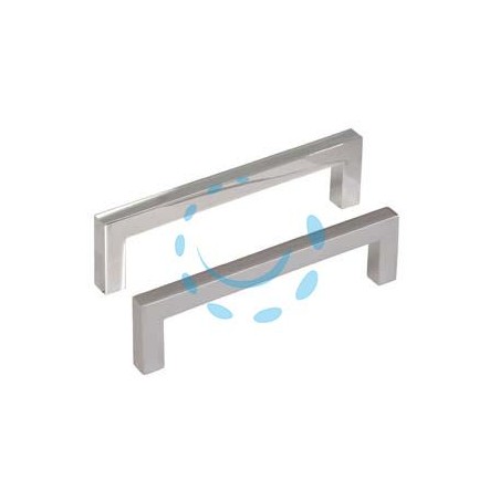 MANIGLIE PER MOBILI FISSE MOD.UN34 IN ZAMA - interfori mm.128 cromo lucido