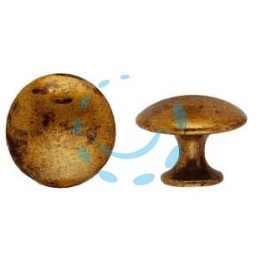 POMOLI PER MOBILI MOD.24220 IN ZAMA OTTONE ANTICATO - ø mm.25