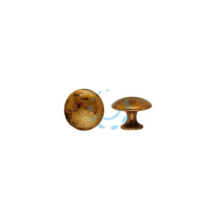 POMOLI PER MOBILI MOD.24220 IN ZAMA OTTONE ANTICATO - ø mm.25