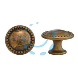POMOLI PER MOBILI MOD.24222 IN ZAMA OTTONE ANTICATO - ø mm.25 