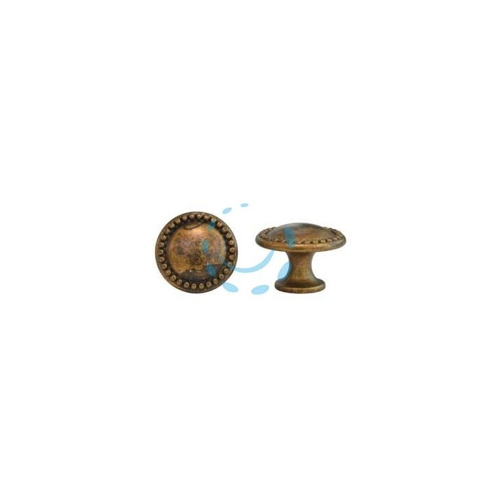 POMOLI PER MOBILI MOD.24222 IN ZAMA OTTONE ANTICATO - ø mm.25 