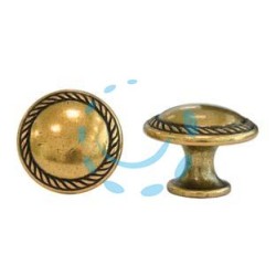 POMOLI PER MOBILI MOD.24223 IN ZAMA ORO DI VALENZA - ø mm.25 