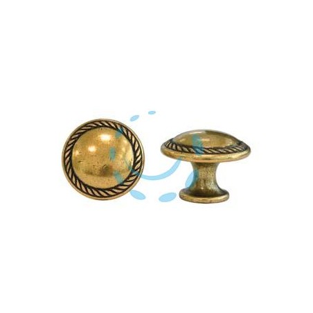 POMOLI PER MOBILI MOD.24223 IN ZAMA ORO DI VALENZA - ø mm.25 