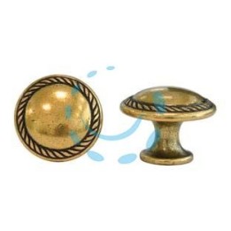 POMOLI PER MOBILI MOD.24223 IN ZAMA ORO DI VALENZA - ø mm.30 