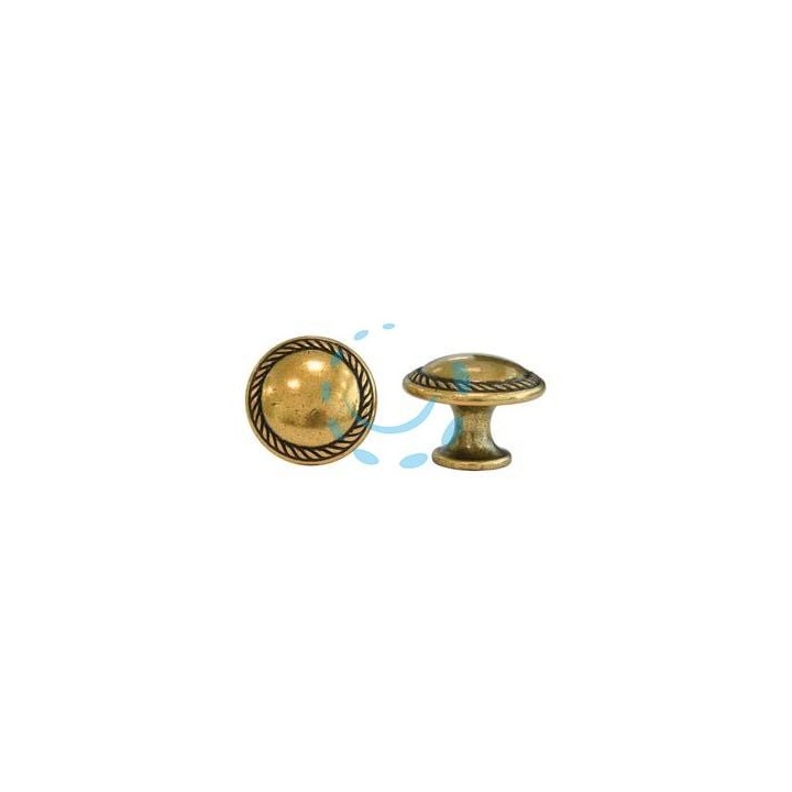 POMOLI PER MOBILI MOD.24223 IN ZAMA ORO DI VALENZA - ø mm.30 