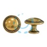 POMOLI PER MOBILI MOD.24223 IN ZAMA ORO DI VALENZA - ø mm.30 