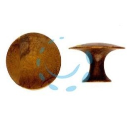 POMOLI PER MOBILI MOD.24459 IN OTTONE ANTICATO - ø mm.25