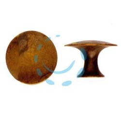 POMOLI PER MOBILI MOD.24459 IN OTTONE ANTICATO - ø mm.25
