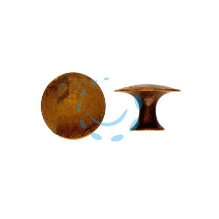 POMOLI PER MOBILI MOD.24459 IN OTTONE ANTICATO - ø mm.30