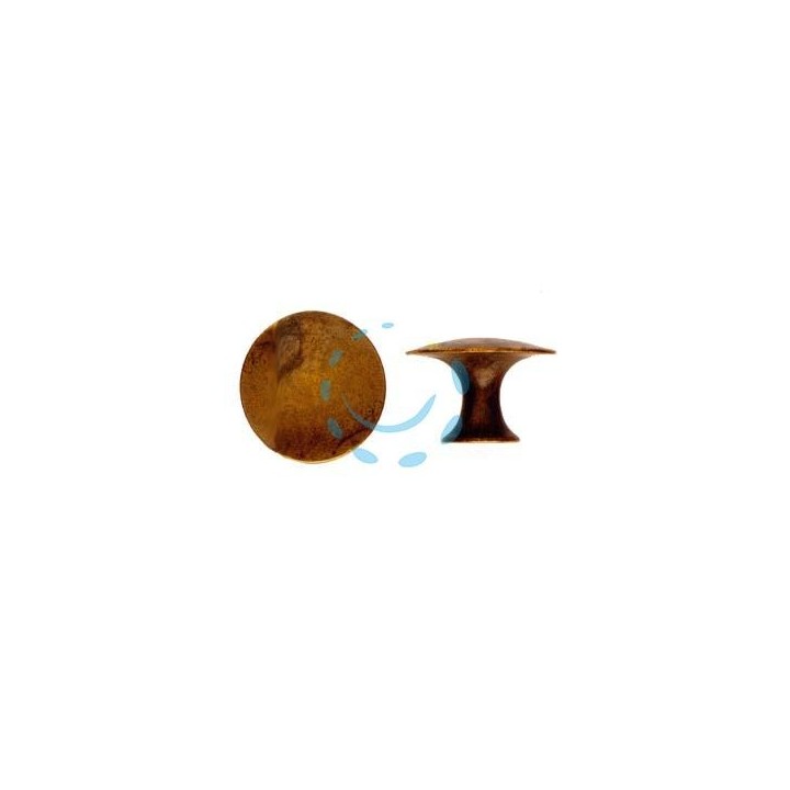 POMOLI PER MOBILI MOD.24459 IN OTTONE ANTICATO - ø mm.30