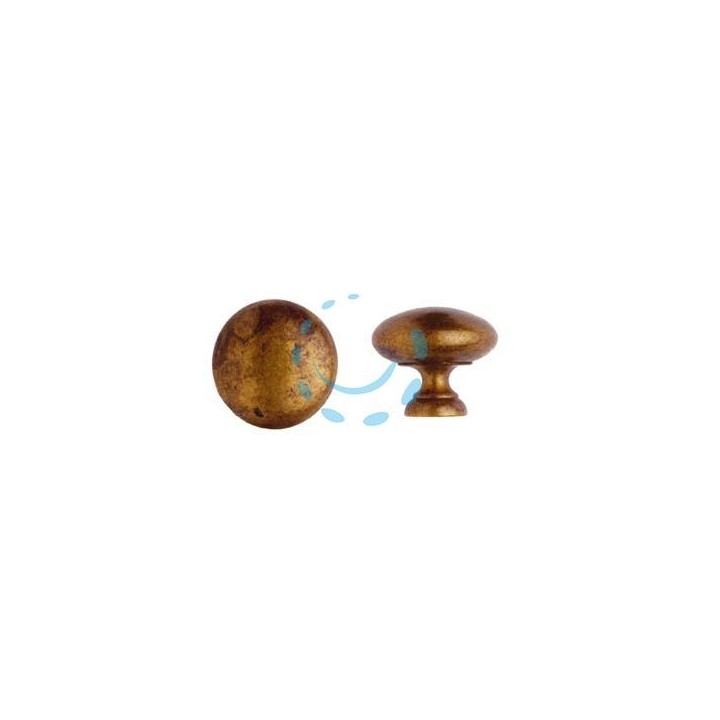 POMOLI PER MOBILI MOD.24228 IN OTTONE ANTICATO - ø mm.20