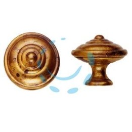 POMOLI PER MOBILI MOD.24499 IN OTTONE ANTICATO - ø mm. 25