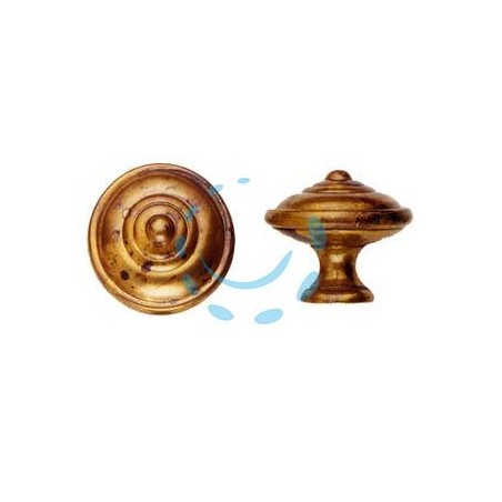 POMOLI PER MOBILI MOD.24499 IN OTTONE ANTICATO - ø mm. 25