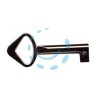 CHIAVI PER MOBILI IN ACCIAIO - mm.58x24 lunghezza gambo mm.35