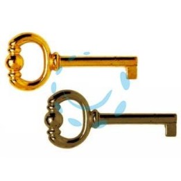 CHIAVI PER MOBILI IN ZAMA - mm.74 lunghezza gambo mm.43 - bronzo sfumato